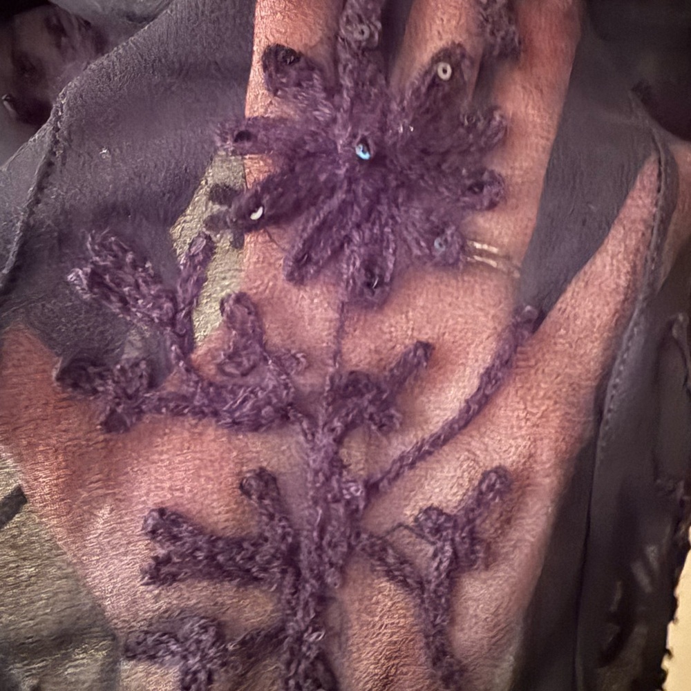 Elegant Black Lace Swim Cover-Up By Thomas Wylde Sz. S ? - Picture 8 of 8